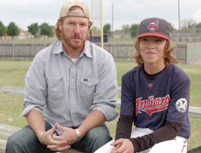 Chip Gaines with his son, Drake Gaines
