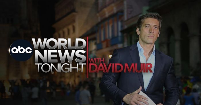 David Muir host the show World News Tonight with David Muir