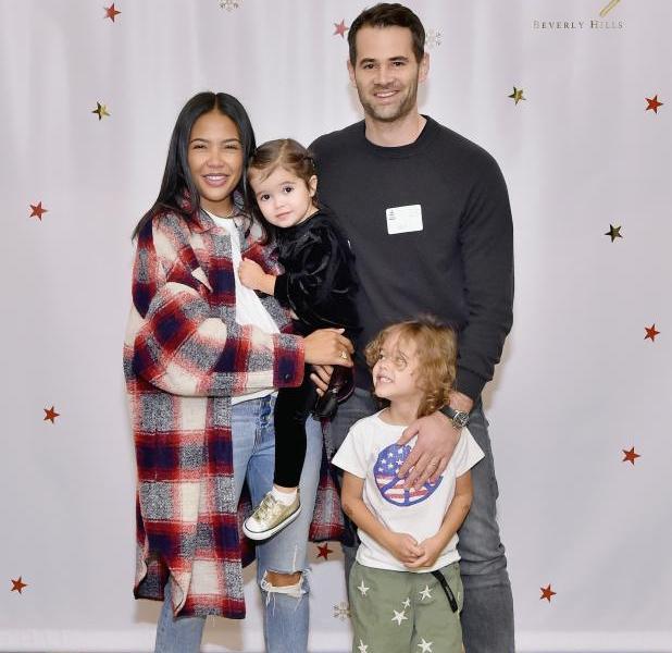 Emma Grede with her husband, Jens Grede and children