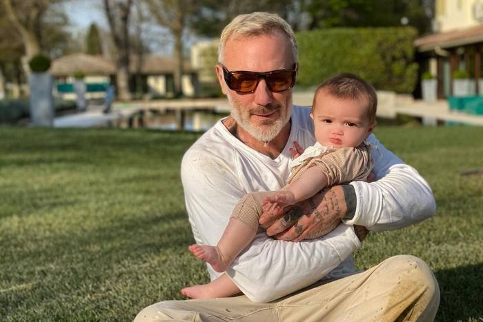 Gianluca Vacchi and his cute daughter, 