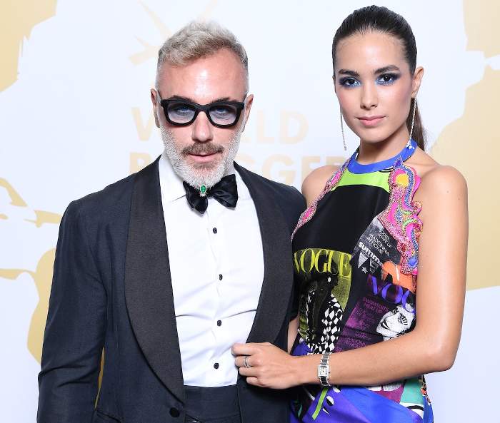 Gianluva Vacchi with his beautiful wife, Sharon Fonseca