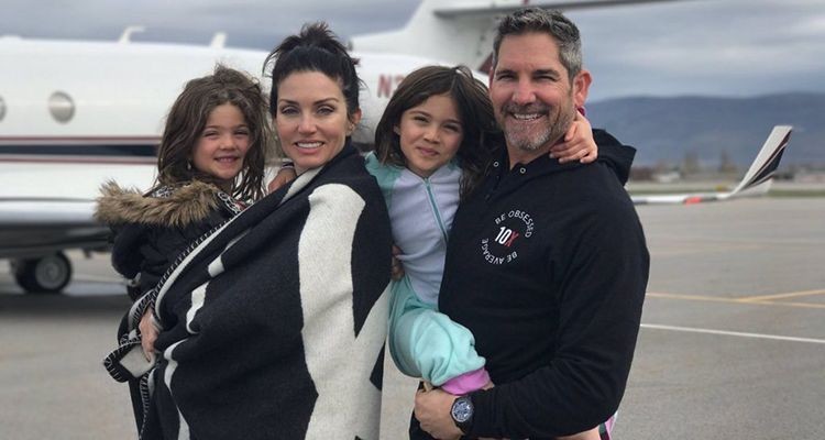 Grant Cardone with his wife, Elena Lyons and children