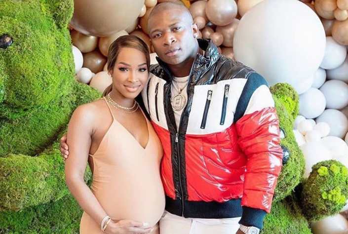 Malika Haqq with her baby daddy, Odis Oliver Flores