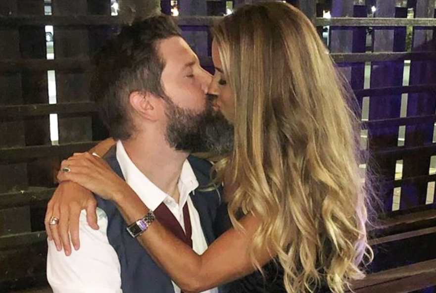 Nicole Curtis kissing her current boyfriend, Ryan Sawtelle